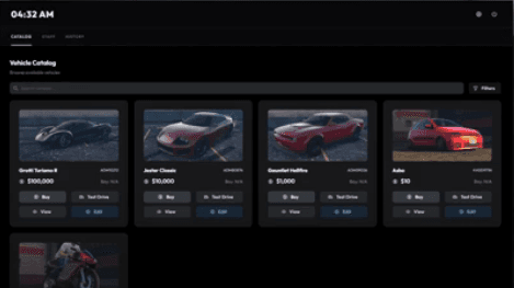 QBCORE Player Run Second Hand Dealership